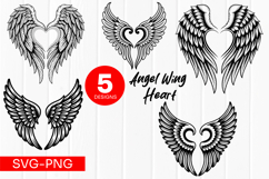 Floral Heart Wreath Clipart SVG PNG Product Image 1