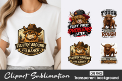 Fluffin Around Ranch Clipart PNG Product Image 1