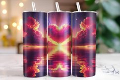 Hearts Valentine's Day Tumbler Wrap Sublimation Product Image 1