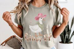 Rhinestone Giddy Up PNG Cowboy Goose Western Sublimation Product Image 5
