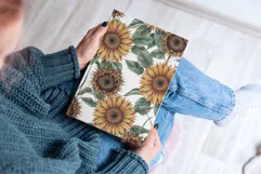 Watercolor Sunflower Clipart PNG Product Image 5