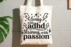 Living With Adhd Thriving With Passion Svg, Adhd Support Svg Product Image 7