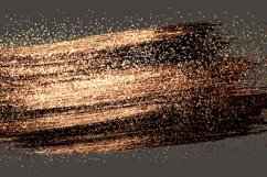 streak of golden light particles on a dark gray background Product Image 1