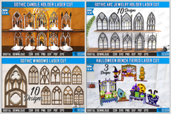 304 Halloween Mega Bundle Laser Cut, Halloween Decorations Product Image 6