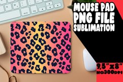 Vibrant Leopard Print Mouse Pad PNG Product Image 1