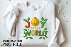 Joy to the world png design for T-shirts Product Image 3