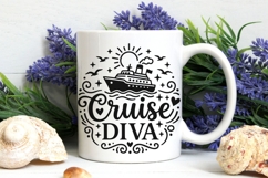 Cruise Diva Svg, Cruise Ship Svg, Girls Cruise Svg. Product Image 7