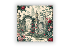 French Country Toile Bundle Paper, Seamless Digital Paper Product Image 6