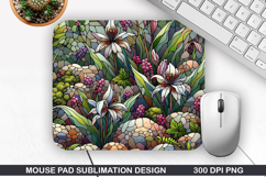 Flowers Mouse Pad Sublimation, Autumn Mouse Pad PNG Design Product Image 1