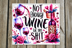 Wine inscriptions | 8 Skinny tumbler sublimation designs Product Image 6