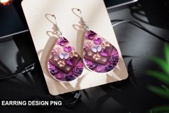 Valentines Day Teardrop Sublimation- Valentines Day Earring Product Image 1