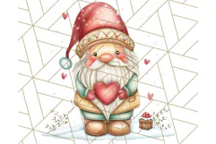 Scandinavian Christmas Gnomes Clipart PNG, Cute Gnome Png Product Image 2