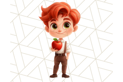 School Teacher Clipart, Boy Teacher PNG, Cute Classroom Art Product Image 6