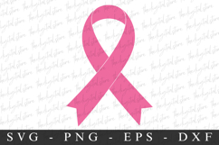 Pink Ribbon | Breast Cancer SVG | Pink Ribbon Product Image 1