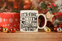 It's Fine I'm Fine Everything Is Fine Svg, Snowman Svg. Product Image 7