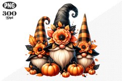 Halloween Gnomes Sublimation - Clipart PNG Design Product Image 1