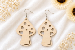 Fall Autumn Laser Cut Earring SVG Product Image 1