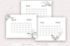 2023 Calendar, Floral Calender for 2023, Monthly Planner Product Image 6