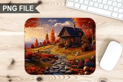 Autumn Home Sublimation Mouse Pad PNG Bundle Product Image 7