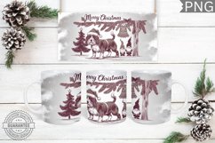 Merry Christmas Mug Wrap - Christmas Mug Sublimation Product Image 1
