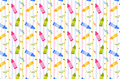 Watercolor Back to School Clipart &amp; Seamless Patterns Product Image 4