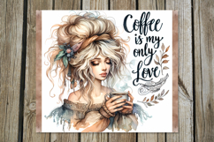 Coffee girl | 4 skinny tumbler Sublimation designs PL2 Product Image 2