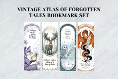 Vintage Atlas of Forgotten Tales Bookmark Set,Literary Gift Product Image 6