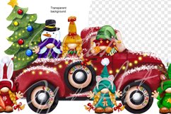 Christmas Gnomes, Christmas gnomes on a truck, Dwarfs Product Image 4