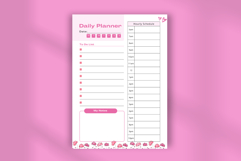 Productivity Aesthetic Daily Planner Template Editable Canva Product Image 4