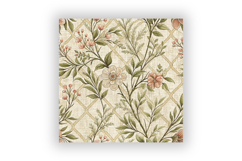 Rustic French Toile Digital Paper Pack, Vintage Floral Toile Product Image 6