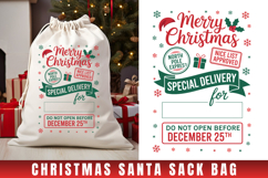 Merry Christmas SVG| Christmas Gift Bag Product Image 1