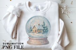 Oil painted snow globe png design for T-shirts Product Image 3