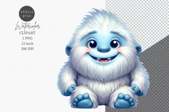 Yeti clipart, Nursery clipart, Kids clipart Product Image 1
