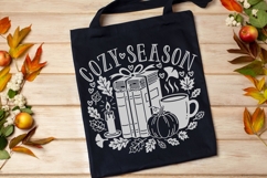 Cozy Season SVG, Pumpkin spice season SVG, Fall Vibes Svg. Product Image 6