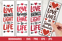 Love Brings Light Bookmark svg png Product Image 1