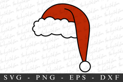 Merry Christmas Hat Svg | Christmas svg | Svg cut file Product Image 1