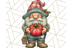 Farmer Gnome Clipart, Cute Farm Gnomes PNG Illustrations Product Image 2