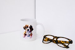 Cute Puppies Watercolor PNG Sublimation - 8 Designs Product Image 8