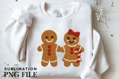 Gingerbread couple png design for T-shirts Product Image 3