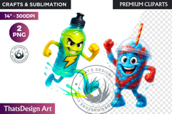 Fantasy Junk Food Characters RPG Clipart Sweets PNG Graphics Product Image 1