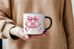 oquette Valentine Sublimation PNG - Be Mine Puffy 3D Text Product Image 6