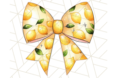 Watercolor Summer Bow Clipart PNG, Coquette Bright Bow Png Product Image 2