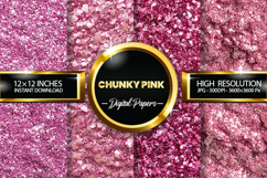 chunky pink Digital Papers - 04 variations Product Image 1