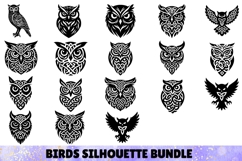 158 Birds &amp; Insects Silhouettes Stencil Mega bundle SVG Product Image 6