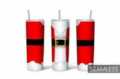 Santa Claus Tumbler Sublimation | Taper & Straight Product Image 1