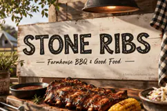 Gritty Bellano Farmhouse Font for Signs, Labels & Merch Product Image 6