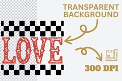 LOVE PNG | Retro Valentine’s Day Sublimation Design Product Image 3