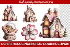 Christmas Gingerbread Cookies Clipart | Cute Holiday Cookie Product Image 1