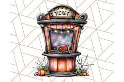 Spooky Carnival Characters Clipart PNG, Halloween Clipart Product Image 2