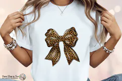 Leopard Bow PNG Chic Animal Print Fashion Ribbon Design Product Image 7